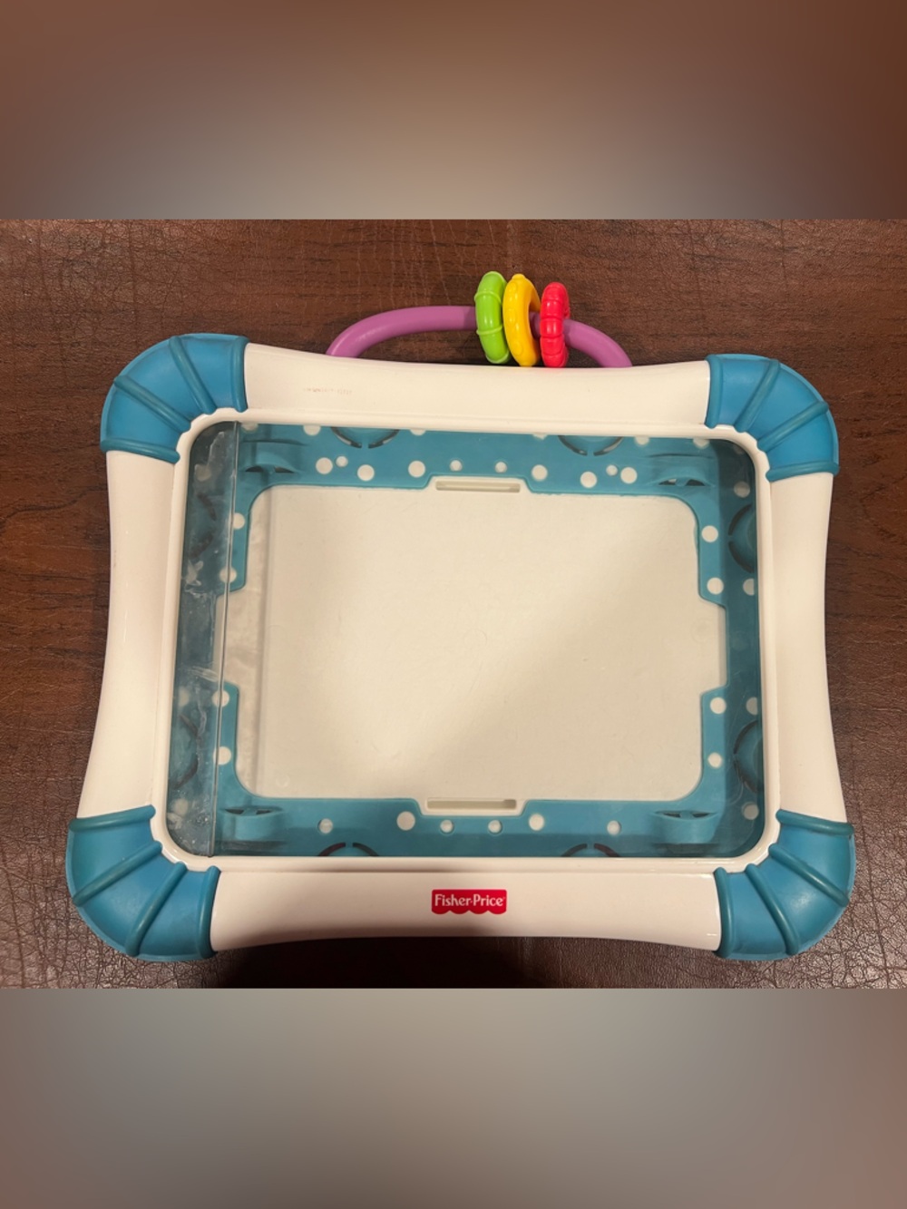 Fisher-Price White and Blue with Colorful Bead Loop IPAD Holder